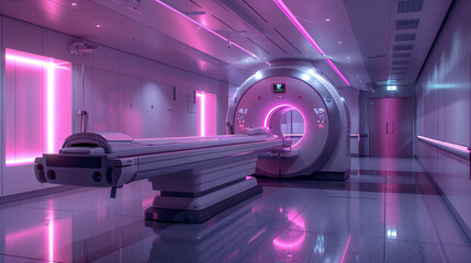 Advanced radiation therapy machines, targeting cancer cells with pinpoint accuracy.