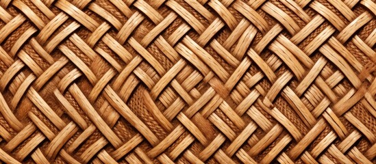 Naklejka premium Empty copy space image of a flax bag, a traditional Maori artwork from Polynesian culture in New Zealand.