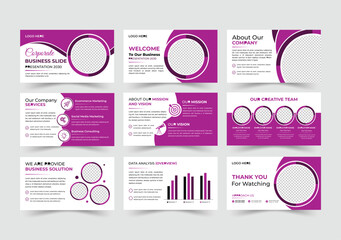 Online Education or learning Powepoint presentation  vector template. Presentation slide template or university Presentation layout design.