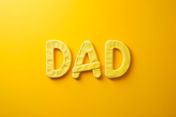 word father and yellow background Father's Day