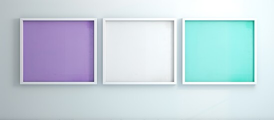 Four modern frames with vivid colors in high-resolution - perfect for a copy space image.