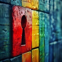 Firewall Protection, Depicting a wall blocking incoming threats, Fraud Alert, Caution, Defend, Guard, Notify, Protect Concept Backdrop