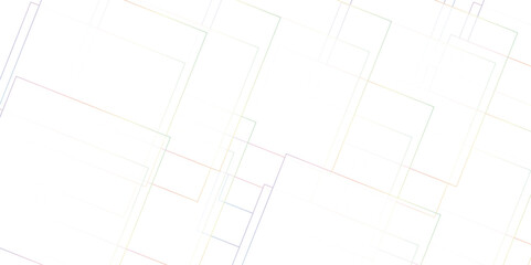 Abstract multi-colored overlapped shapes on white background. Technology concept geometric line vector background. Multicolor Stripes background design with layers.
