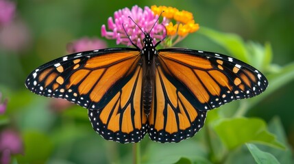 Naklejka premium Butterfly with Open Wings 