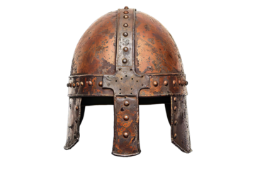 knight helmet isolated on white