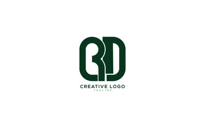 RD LRD Abstract initial monogram letter alphabet logo design