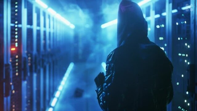 Infiltrating a Secure Facility A Cyberpunk Hacker's Stealthy Mission. Concept Stealthy Infiltration, Cyberpunk Hacker, Secure Facility, Mission Impossible, High-Tech Intrusion