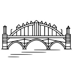 Bridge icon, architecture icon, transportation icon, construction icon, building icon, travel icon, business icon, industry icon, industrial icon, railway icon, pillar icon, urban icon, drawbridge
