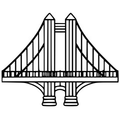 Bridge icon, architecture icon, transportation icon, construction icon, building icon, travel icon, business icon, industry icon, industrial icon, railway icon, pillar icon, urban icon, drawbridge