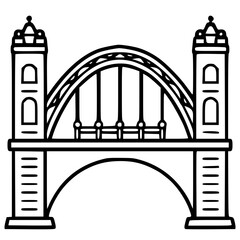 Bridge icon, architecture icon, transportation icon, construction icon, building icon, travel icon, business icon, industry icon, industrial icon, railway icon, pillar icon, urban icon, drawbridge