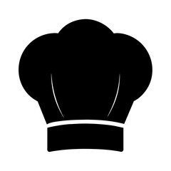  Chef hat vector silhouette illustration 