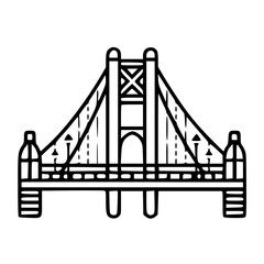 Bridge icon, architecture icon, transportation icon, construction icon, building icon, travel icon, business icon, industry icon, industrial icon, railway icon, pillar icon, urban icon, drawbridge