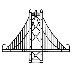Bridge icon, architecture icon, transportation icon, construction icon, building icon, travel icon, business icon, industry icon, industrial icon, railway icon, pillar icon, urban icon, drawbridge