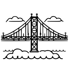 Bridge icon, architecture icon, transportation icon, construction icon, building icon, travel icon, business icon, industry icon, industrial icon, railway icon, pillar icon, urban icon, drawbridge