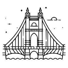 Bridge icon, architecture icon, transportation icon, construction icon, building icon, travel icon, business icon, industry icon, industrial icon, railway icon, pillar icon, urban icon, drawbridge