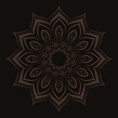 Beautiful Floral Mandala design, Creative ornamental decorative element in circle shape