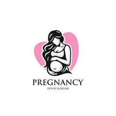Pregnant logo vector. EPS 10 editable vector