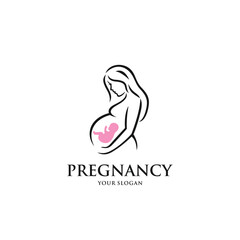 Pregnant logo vector