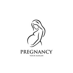 Pregnant logo vector