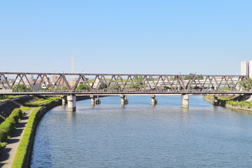 神崎川と鉄道橋