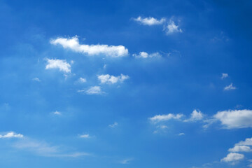 Blue Nature Cleary blue Sky and White Clouds Texture Background - image from sattahip thailand                             