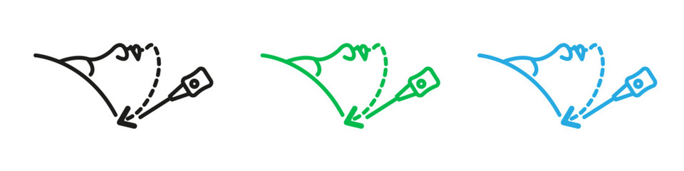 Facelift icon mark in filled style