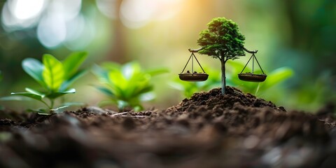 Blending international and environmental law to regulate global economic sustainability effectively. Concept Global Economic Sustainability, Environmental Law, International Law