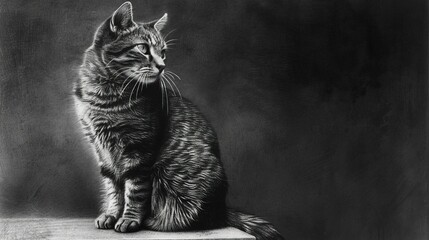 A black cat on black background UHD wallpaper