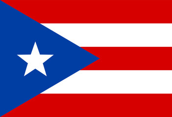 Puerto Rico flag illustrator country flags