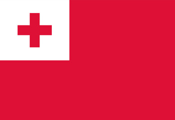 Tonga  flag illustrator country flags