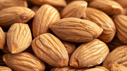 Fototapeta premium The almonds in the wooden bowl UHD wallpaper