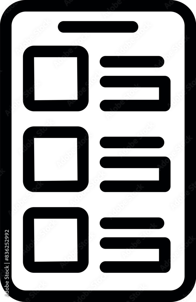 Poster modern mobile interface icon set for smartphone user app design on touchscreen device with black and