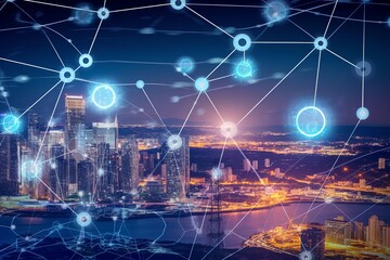 Advancing Energy Sustainability with the Smart Grid, IoT, Technology Concept, Background