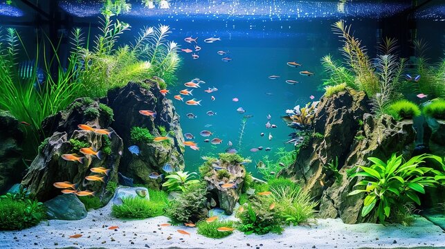 A quarium small tank UHD wallpaper