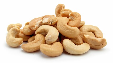 Fototapeta premium cashew nuts isolated on white