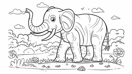 A elephant balck and white UHD wallpaper