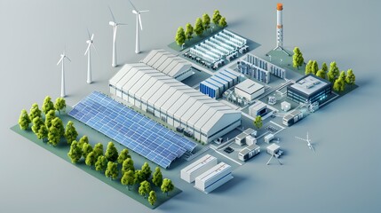 Renewable Energy Data Center Layout Sustainable Power and Efficient Infrastructure Design