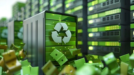 EcoFriendly Data Storage Design A Modern Device with Green Elements
