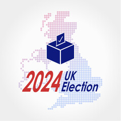 UK General Election 2024 with white background vector SVG © Joel Graca