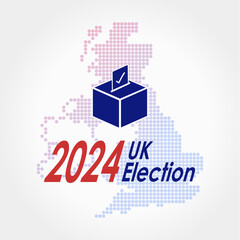 UK General Election 2024 with white background vector © Joel Graca