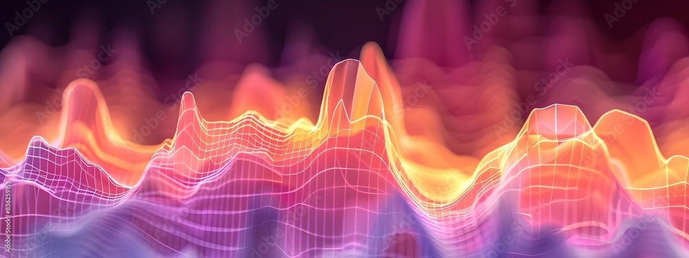 Poster of spectrogram showing frequency content of a signal over time