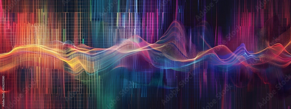Poster of spectrogram displaying frequency content of a signal over time