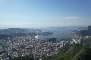 Aerial Views from over Rio De Janeiro Brazil