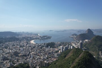 Aerial Views from over Rio De Janeiro Brazil