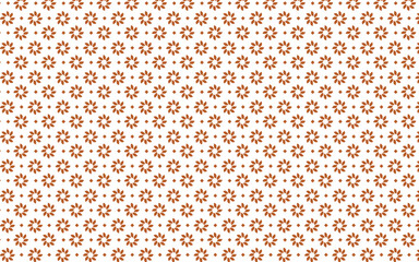 Golden vector floral seamless pattern. Abstract luxury geometric ornamental texture with small flower silhouettes. Gold and white simple ornament in oriental style.