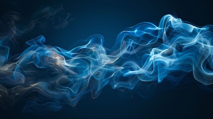 A blue and white image of smoke and water