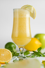 Natural juice from fresh fruit. Delicious and healthy drink