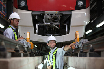  Engineer or Professional technician  railroad tracks of electrical or sky train in factory...