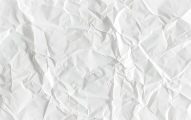 Obraz premium white crumpled paper background texture pattern 