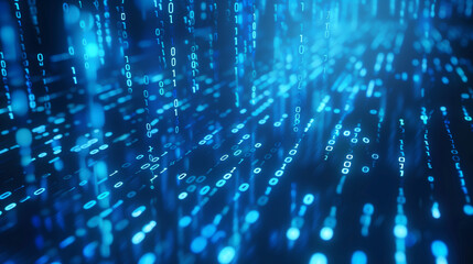 Binary tech abstract background